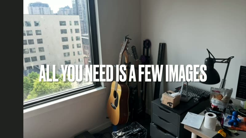 A handful of phone photos of the space—no scanner hardware required.