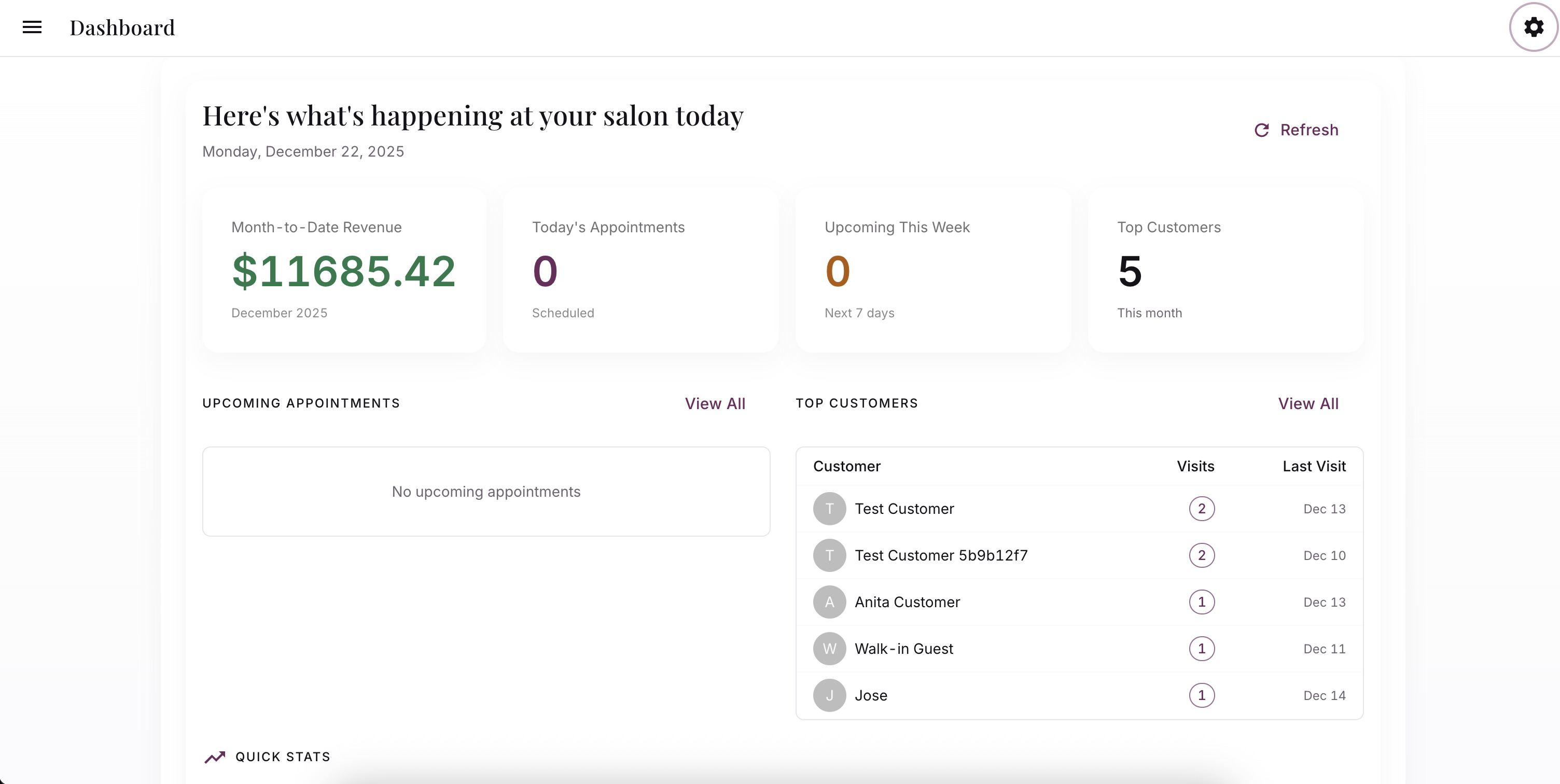 Patty's Beauty Salon Platform